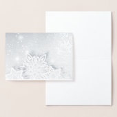 3D の雪の結晶 箔カード (ディスプレー)