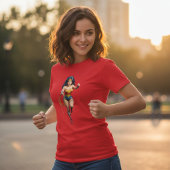 3D アマゾネス - ワンダーウーマン Tシャツ