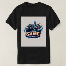 3D カートゥーン ゲームコントローラーTシャツ ロゴ
