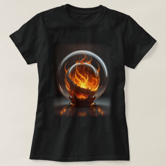 3D ガラス内部深く Tシャツ (デザイン正面)