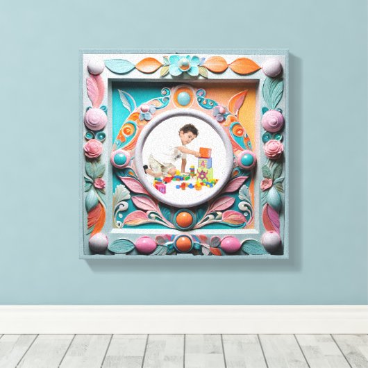 3D キャンバスプリント (インサイチュ (ウッドフロア))