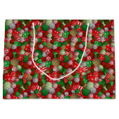 3D クリスマス ボール ラージペーパーバッグ (正面)