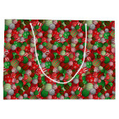 3D クリスマス ボール ラージペーパーバッグ (裏面)