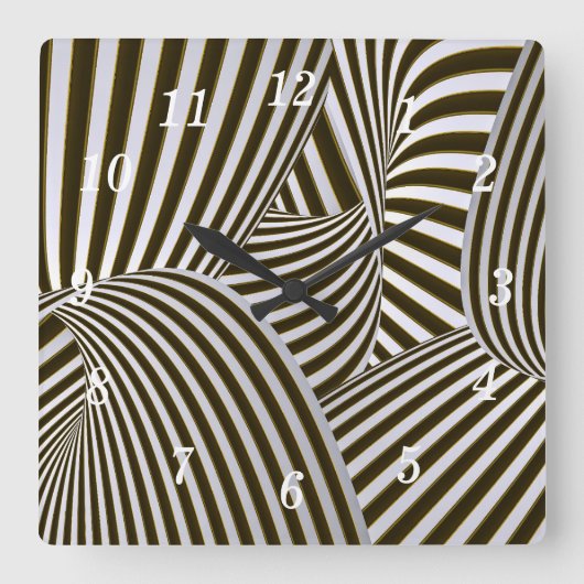 3D ツイスト ウォールクロック (正面)