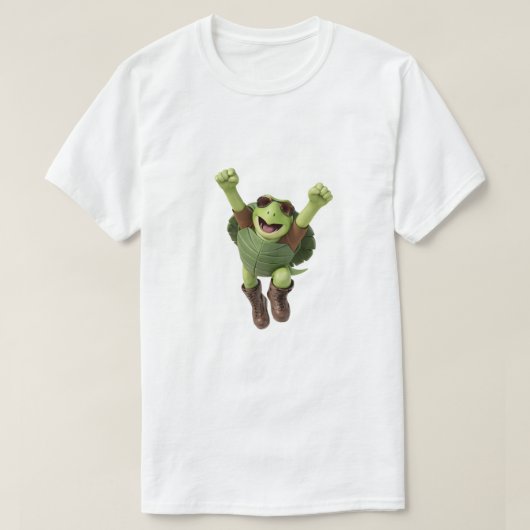 3D トリン ベース グリーンシェル Tシャツ (デザイン正面)