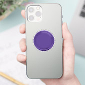 3D パープルシール箔スターバーストアワードメダル シール (スマートフォン)