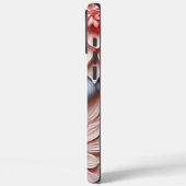 3D ピンクとブルーの花柄 Case-Mate iPhoneケース (裏面 / 左)