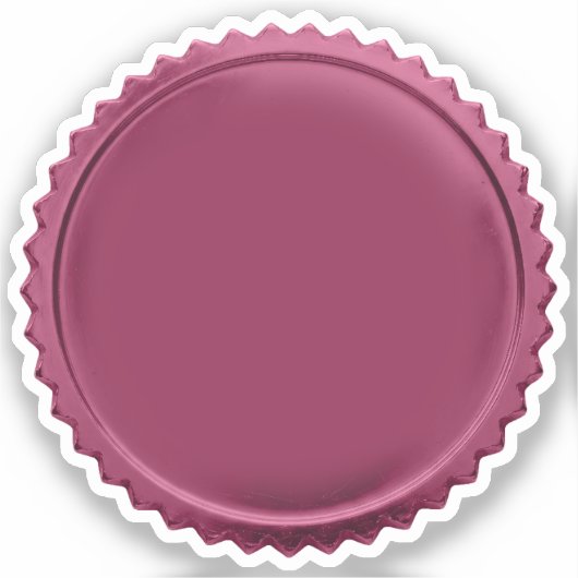 3D ピンク箔スターバースト エクセレンス賞 メダル シール (正面)