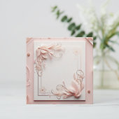 3D フラワーフレーム 招待状 (スタンド正面)