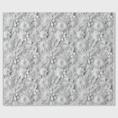 「3D」フローラ結婚の母の日バレンタイン ラッピングペーパー (フラット)