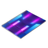 3d,ブルーピンク色バイオレットネオン抽象芸術背景, ult ノートブック (左側)