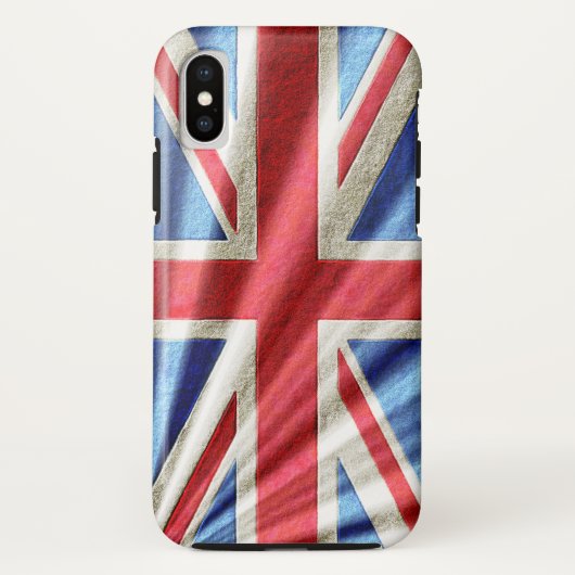 3D ユニオンジャック デザイン Case-Mate iPhoneケース (裏面)