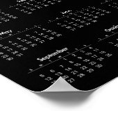 3D ユニークな豚 1 ブラック カレンダー ポスター 2021 (角)