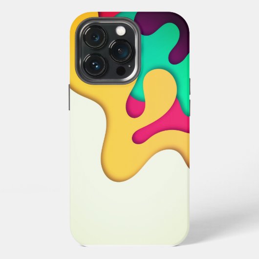 3D リキッド パターン iPhoneケース (裏面)