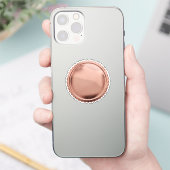 3D ローズゴールド ホイルシール スターバースト 顕彰メダル シール (スマートフォン)