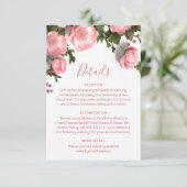 3D ローズ ワイルドフラワーズ ホワイト エンクロージャーカード (スタンド正面)