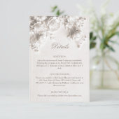 3D ローズ ワイルドフラワー ホワイト エンクロージャーカード (スタンド正面)