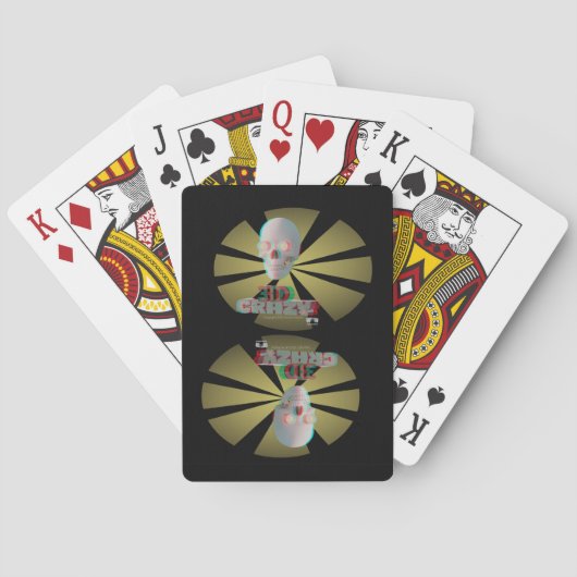 3D 熱狂する トランプ (裏面)