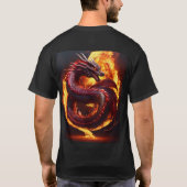 3D 立体蛇竜Tシャツ Tシャツ (裏面)