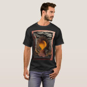 3D 紙アート デザイン Tシャツ (正面フル)