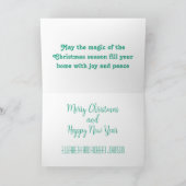 3D 紙切り村のクリスマス シーズンカード (内部)