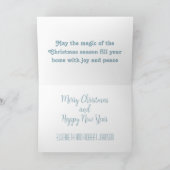 3D 紙切り村のクリスマス シーズンカード (内部)