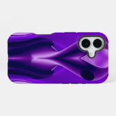 3D 紫色の虹の夢 , エイリアン iPhone 16ケース (裏面横)