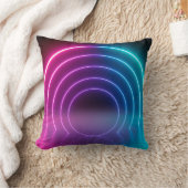 3d，線，ト白熱［赤熱］光を放つンネル，ネオンライト，仮想re クッション (ブランケット)