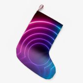 3d，線，ト白熱［赤熱］光を放つンネル，ネオンライト，仮想re スモールクリスマスストッキング (正面 (吊り時))