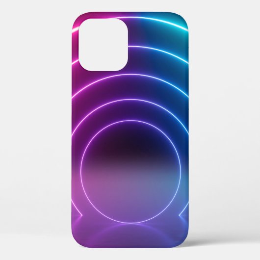 3d，線，ト白熱［赤熱］光を放つンネル，ネオンライト，仮想re Case-Mate iPhoneケース (裏面)