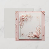 3D 花枠 招待状 (正面/裏面)