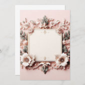 3D 花枠 招待状 (正面/裏面)