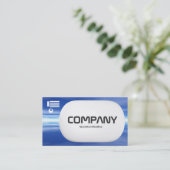 3D 菱形 - リフレクション 名刺 (スタンド正面)