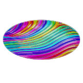 3D 虹色抽象パターン カッティングボード (角)
