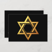 "3D"金ダビデの星 出欠カード (正面/裏面)