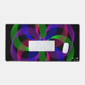 3D 2Dハイブリッドジオメトリマウスパッドマット デスクマット (キーボード&マウス)