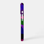 3D 2D 幾何学ハイブリッド iPhone 16 カバー (左側面)