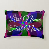 3D 2D Geometric Hybrid Accent Parody Pillow アクセントクッション (裏面)