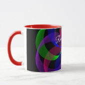 3D 2D Geometric Hybrid Coffee Mug マグカップ (左)