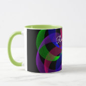 3D 2D Geometric Hybrid Coffee Mug マグカップ (左)