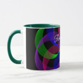 3D 2D Geometric Hybrid Coffee Mug マグカップ (左)