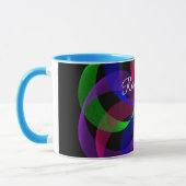 3D 2D Geometric Hybrid Coffee Mug マグカップ (左)