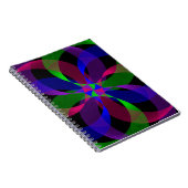 3D 2D Geometric Hybrid Spiral Notebook ノートブック (右側)