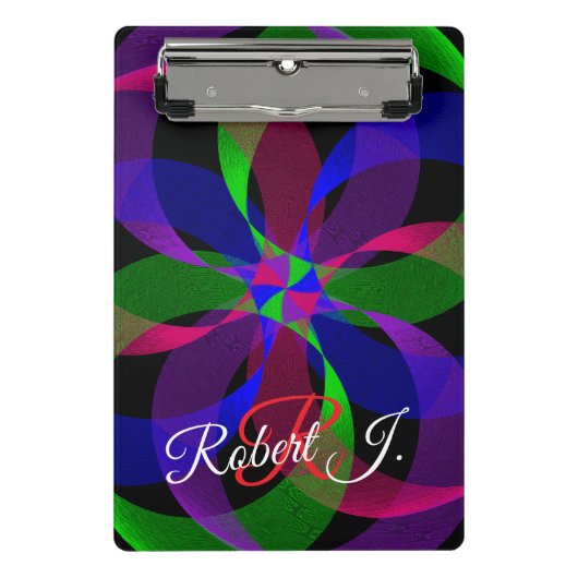 3D 2D Hybrid Geometric Mini Clipboard ミニクリップボード (正面)