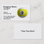 3D 9球 名刺 (正面/裏面)