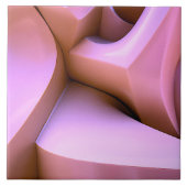 3d abstract pink tile タイル (正面)