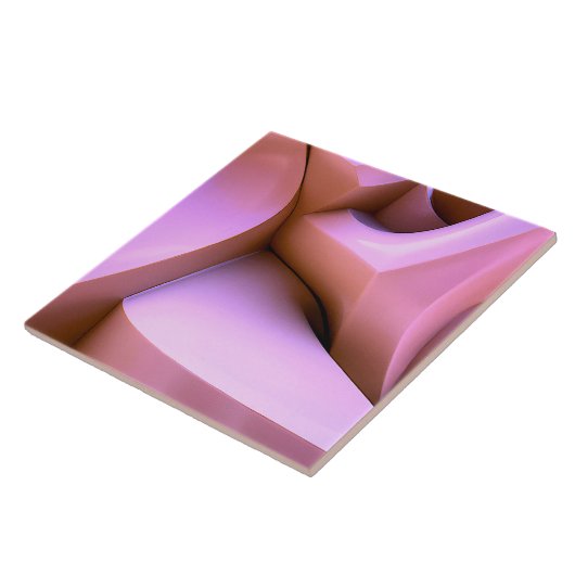 3d abstract pink tile タイル (側面)
