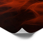 3D AFRICAN MAP赤いフラクタルアートポスター ポスター (角)