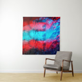 3d anaglyph effect. Covid-mutants. David Apollo. G タペストリー (インサイチュ(横))