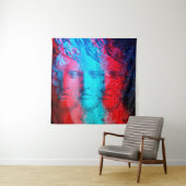 3d anaglyph effect. Covid-mutants. David Apollo. G タペストリー (インサイチュ)